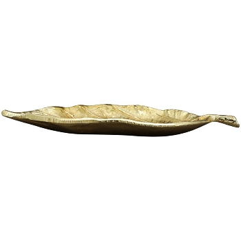 BlattTablett Aurum, gold, Alu, 29x25,5x2 cm
