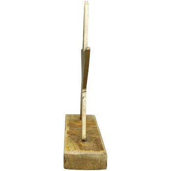 Stern Aurum, gold, Alu/Holz, 24x5x24 cm