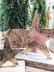 Stern Aurum, gold, Alu/Holz, 24x5x24 cm
