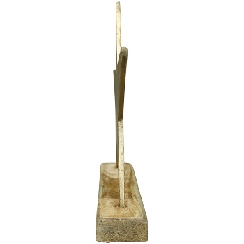 Stern Aurum, gold, Alu/Holz, 29x5x29 cm