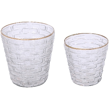 WindLicht Verrerie, klar, Glas, 15x15x15,5 cm