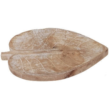 BlätterTablett Dost, Holz, 30,5x19x2,5 cm