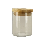 Bonboniere Verrerie, klar, Glas/Holz, 8,5x8,5x11 cm