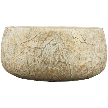 Topf Bronze, Zement, 21x21x9,5 cm