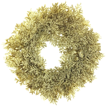ZedernKranz Glitter ArtificialNature, gold, Ø 41 cm