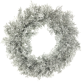 ZedernKranz Glitter ArtificialNature, silber, Ø 56 cm