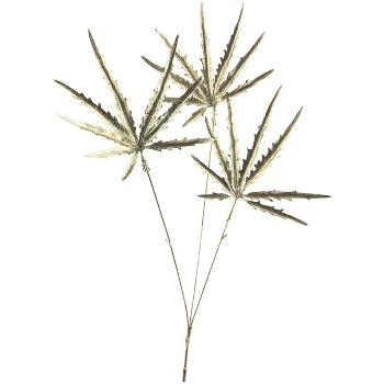 AhornBlattZweig ArtificialNature, champagner, 67 cm