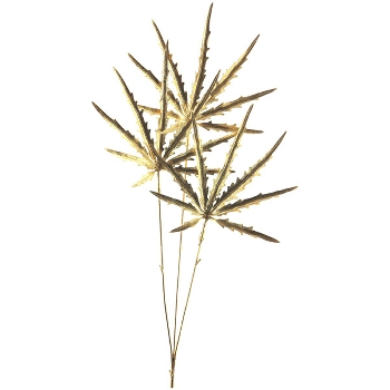 AhornBlattZweig ArtificialNature, gold, 67 cm