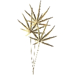 AhornBlattZweig ArtificialNature, gold, 67 cm