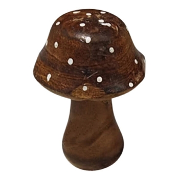Pilz Dost, natur, Holz, 7x7x11 cm