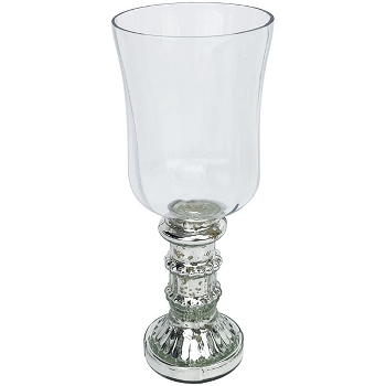 Pokal Vitreous, silber, Glas, 9x9x22 cm