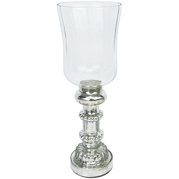 Pokal Vitreous, silber, Glas, 9x9x26 cm
