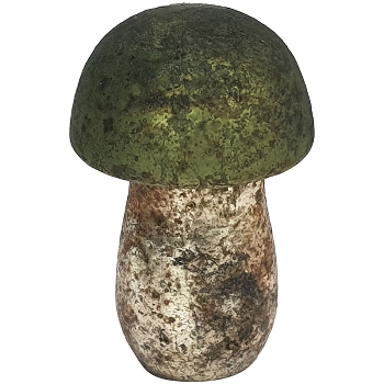 Pilz Vitreous, grau/gelb/grün/rot, Glas, 5x5x8 cm