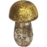 Pilz Vitreous, grau/gelb/grün/rot, Glas, 5x5x8 cm