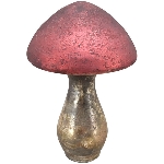 Pilz Vitreous, rot, Glas, 17x17x29 cm