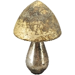 Pilz Vitreous, gelb, Glas, 9x9x12 cm