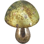Pilz Vitreous, grün, Glas, 9x9x12 cm