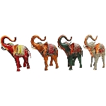 Elefant Kanu,  Metall, 25x11x35 cm