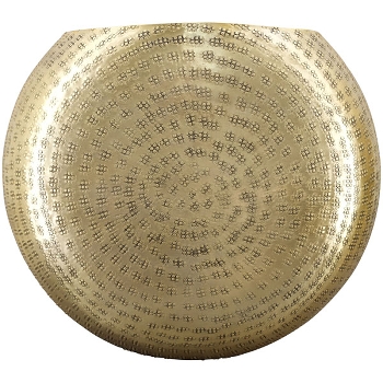 Vase Aurum, gold, Aluminium, 36x15x34 cm