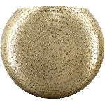 Vase Aurum, gold, Aluminium, 36x15x34 cm