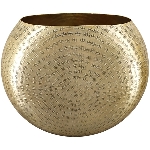 Vase Iride, gold, Aluminium, 36x15x34 cm