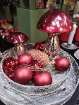 Pilz Vitreous, rot, Glas, 14x14x21 cm