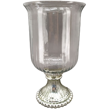 WindLicht Verrerie, silber, Glas, 20x20x34 cm