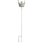 GartenStecker ClairBlanc, weiß, Metall, 18x18x115 cm
