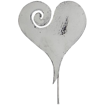 HerzStecker ClairBlanc, weiß, Metall, 30x1x120 cm