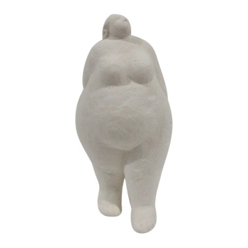 FrauenSkulptur DUR, beige, Zement, 16,5x12,5x33,5 cm