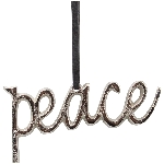 PeaceHänger Puri, silber, Aluminium, 12x0,2x6 cm