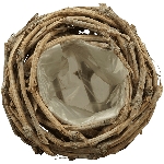 PflanzKorb Willow, braun, Traubenzweig, 20x20x8 cm