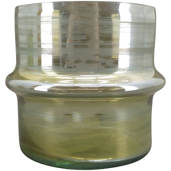 Vase VERT, grün, Glas, 12x12x10,5 cm