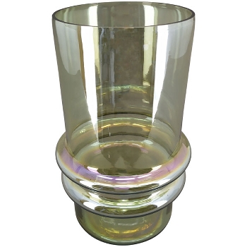 Vase VERT, grün, Glas, 12x12x17,5 cm