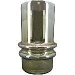 Vase VERT, grün, Glas, 12x12x17,5 cm