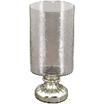 WindLicht Vitreous, silber, Glas, 15x15x31,5 cm