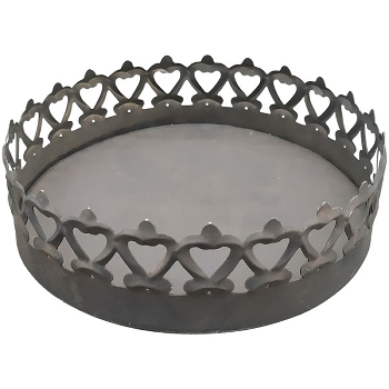Tablett Junker, Metall, 13x13x4 cm