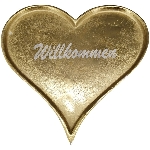 HerzTablett GROS, gold, Alu, 26x26x1 cm