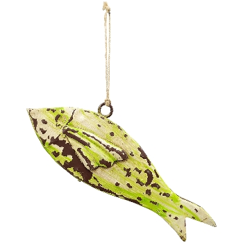 Fisch Kanu, Metall, 22x3x8 cm