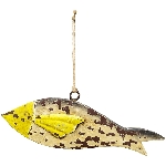 Fisch Kanu, Metall, 22x3x8 cm