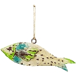 Fisch Kanu, Metall, 22x3x8 cm