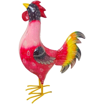 Huhn Kanu, Metall, 32x16x47 cm