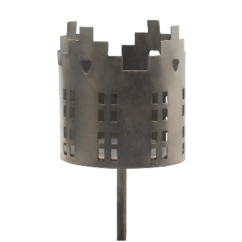 TeeLichtHalter Junker, Metall, 6x6x13 cm