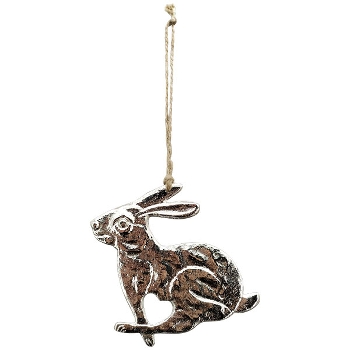 HasenHänger GROS, Alu/Metall, 11x1x10 cm, 10x1x12,5 cm
