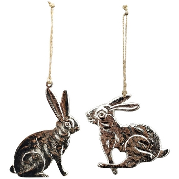 HasenHänger GROS, Alu/Metall, 11x1x10 cm, 10x1x12,5 cm