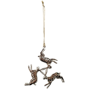 HasenHänger GROS, Alu/Metall, 12x1x12 cm