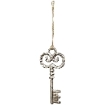 SchlüsselHänger Puri, silber, Aluminium, 12x1x12 cm