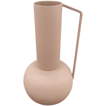 Vase SilO, rosa, Metall, 11x11x25 cm