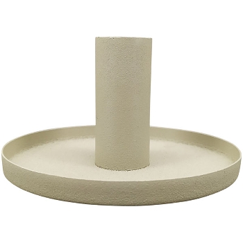 KerzenHalter SilO, creme, Alu/Metall, 11x11x6,5 cm
