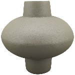 Vase SilO, khaki, Metall, 16x16x16 cm